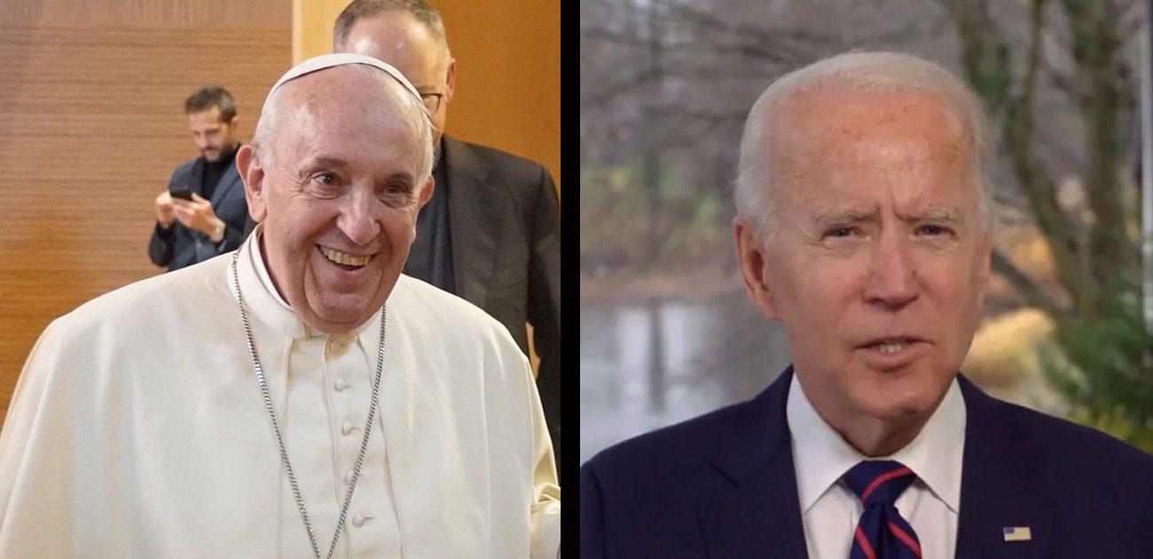 De paus en Joe biden feliciteren Jesuit Refugee Service