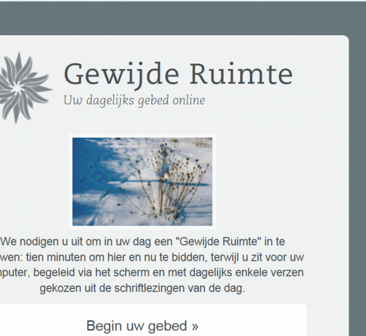 "Gewijde Ruimte" gaat voor personalisering