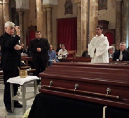 Begrafenis Pater Kolvenbach in Libanon.